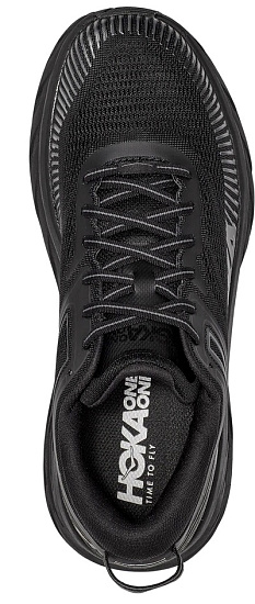 Кроссовки мужские Hoka Bondi 7 Black/Black - Фото 4 большая
