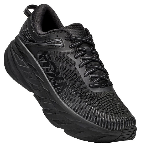 Кроссовки мужские Hoka Bondi 7 Black/Black - Фото 7 большая