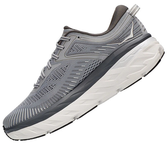 Кроссовки мужские Hoka Bondi 7 Wide Wild Dove/Dark Shadow - Фото 4 большая