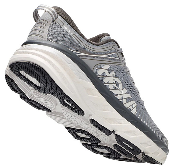Кроссовки мужские Hoka Bondi 7 Wide Wild Dove/Dark Shadow - Фото 5 большая