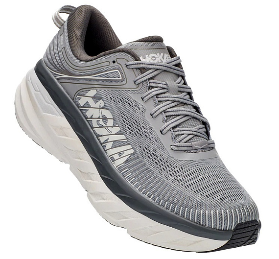 Кроссовки мужские Hoka Bondi 7 Wide Wild Dove/Dark Shadow - Фото 6 большая