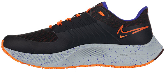 Кроссовки мужские Nike Air Zoom Pegasus 38 Shield Weatherised Road Black/Total Orange/Bronze Eclipse - Фото 5 большая