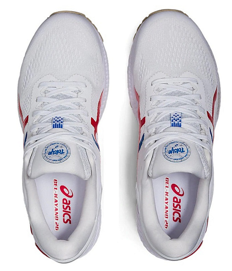 Кроссовки мужские ASICS GEL-Kayano 26 White/Classic Red - Фото 4 большая
