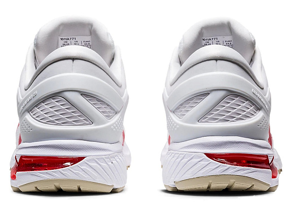 Кроссовки мужские ASICS GEL-Kayano 26 White/Classic Red - Фото 5 большая