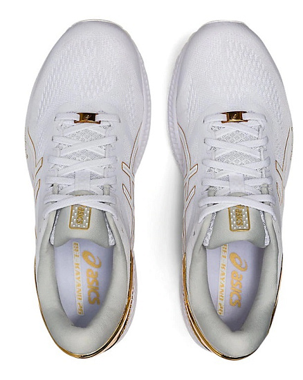 Кроссовки мужские ASICS GEL-Kayano 26 Platinum White/Pure Gold - Фото 4 большая