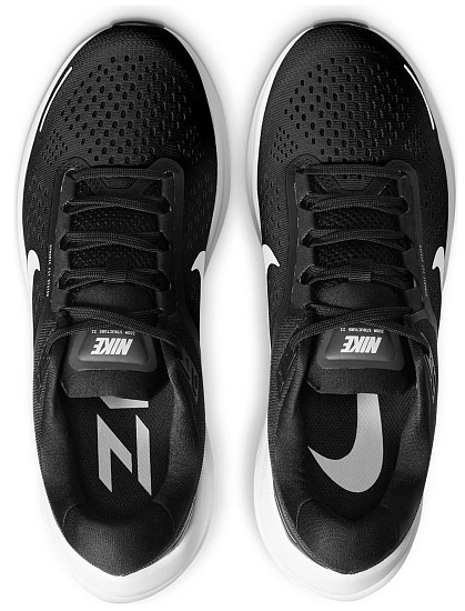 Кроссовки мужские Nike Air Zoom Structure 23 Black/White-Anthracite - Фото 4 большая