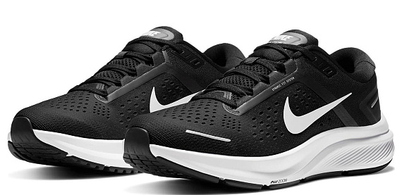 Кроссовки мужские Nike Air Zoom Structure 23 Black/White-Anthracite - Фото 6 большая