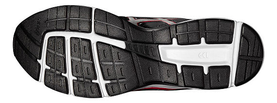 Кроссовки мужские ASICS GEL-GALAXY 8 ТЕМНО-СЕРЫЙ/СЕРЕБРИСТЫЙ/КРАСНЫЙ - Фото 2 большая