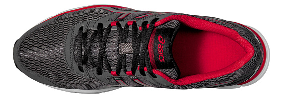 Кроссовки мужские ASICS GEL-GALAXY 8 ТЕМНО-СЕРЫЙ/СЕРЕБРИСТЫЙ/КРАСНЫЙ - Фото 3 большая