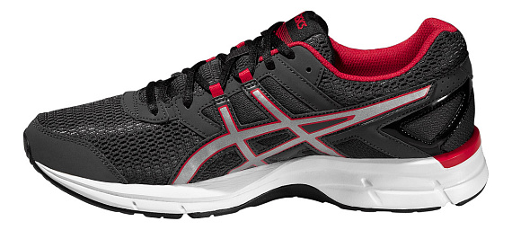 Кроссовки мужские ASICS GEL-GALAXY 8 ТЕМНО-СЕРЫЙ/СЕРЕБРИСТЫЙ/КРАСНЫЙ - Фото 4 большая