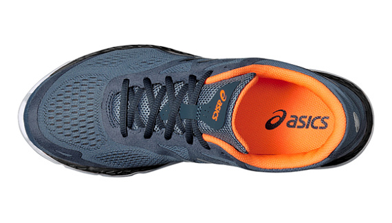 Кроссовки мужские ASICS 33-FA ГОЛУБОЙ / ОРАНЖЕВЫЙ - Фото 3 большая