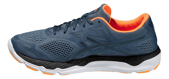 Кроссовки мужские ASICS 33-FA ГОЛУБОЙ / ОРАНЖЕВЫЙ - Фото 4 большая