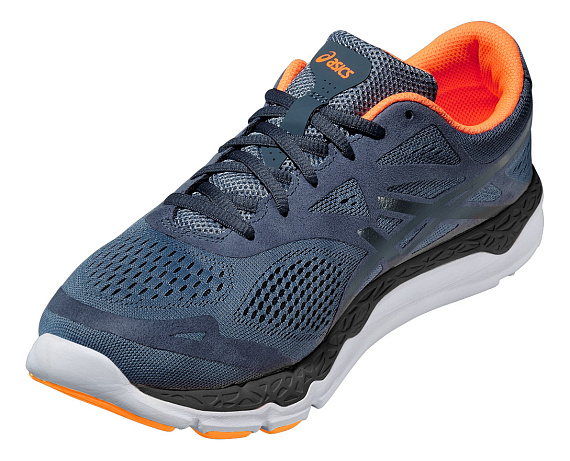 Кроссовки мужские ASICS 33-FA ГОЛУБОЙ / ОРАНЖЕВЫЙ - Фото 5 большая