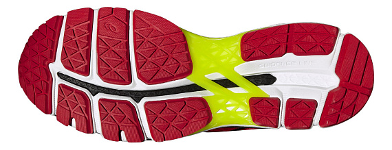Кроссовки мужские ASICS Gel-Kayano 22 Красный /Черный/Желтый - Фото 2 большая