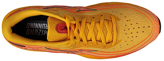 Кроссовки мужские Mizuno Wave Skyrise 5 Citrus/Black/Cayenne - Фото 5 большая