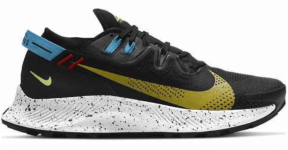 Кроссовки мужские Nike Pegasus Trail 2 Black/Dark Sulfur-Off Noir-Chile Red - Фото 1 большая