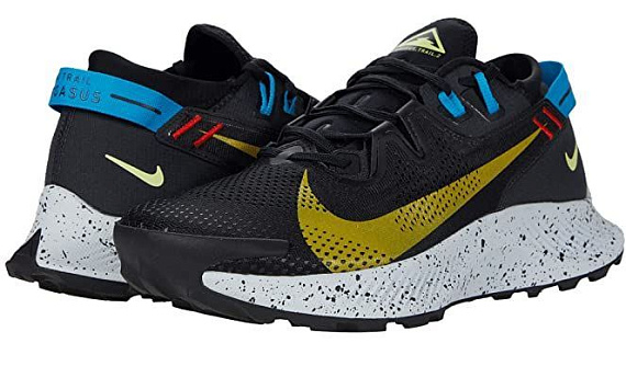 Кроссовки мужские Nike Pegasus Trail 2 Black/Dark Sulfur-Off Noir-Chile Red - Фото 3 большая