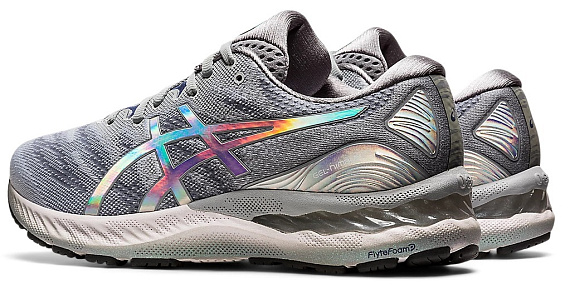 Кроссовки мужские ASICS Gel-Nimbus 23 Platinum Piedmont Grey/White - Фото 3 большая