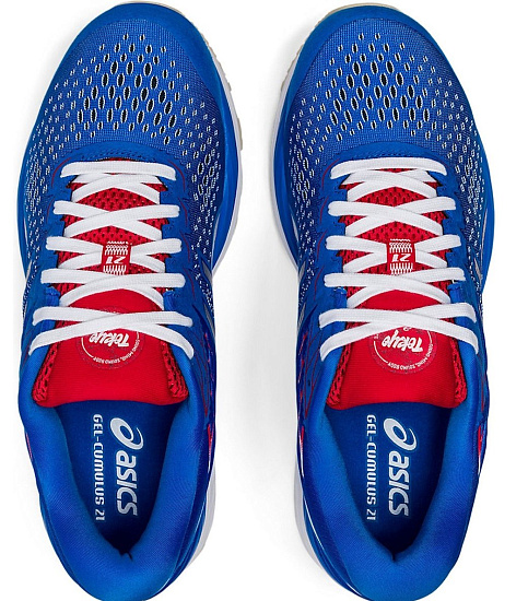 Кроссовки мужские ASICS GEL-Cumulus 21 Electric Blue/White - Фото 8 большая