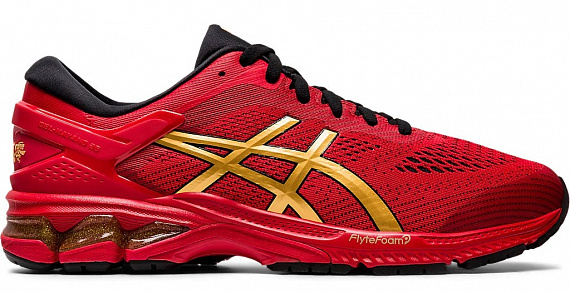 Кроссовки мужские ASICS GEL-Kayano 26 Classic Red/Pure Gold - купить в  магазине Спорт-Марафон с доставкой по России