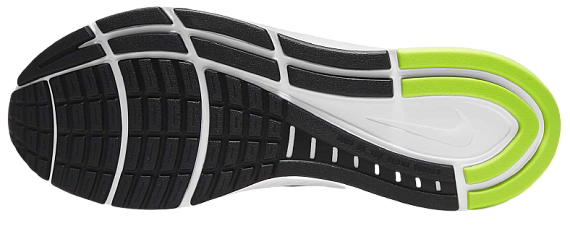 Кроссовки мужские Nike Air Zoom Structure 23 Black/Metallic Silver-Volt-Anthracite - Фото 2 большая