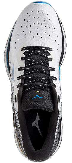 Кроссовки мужские Mizuno Wave Sky 6 Wht/CyberYellow/IBunting - Фото 3 большая