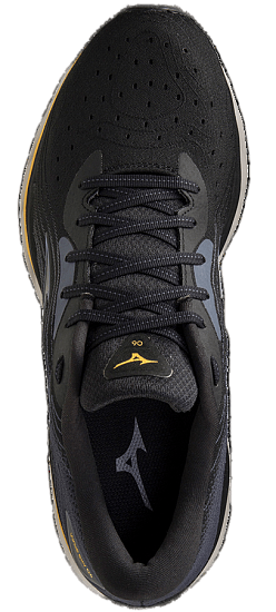 Кроссовки мужские Mizuno Wave Sky 6 Blk/Tradewinds/GoldFusio - Фото 3 большая