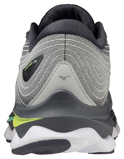 Кроссовки мужские Mizuno Wave Sky 6 QShade/Silver/NeoLime - Фото 3 большая
