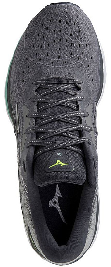 Кроссовки мужские Mizuno Wave Sky 6 QShade/Silver/NeoLime - Фото 4 большая