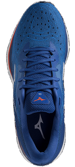 Кроссовки мужские Mizuno Wave Sky 6 TurkishSea/Wht/ChTomato - Фото 3 большая