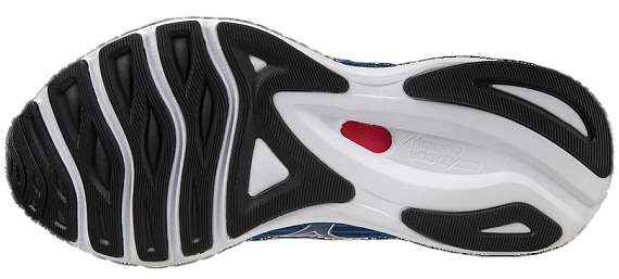 Кроссовки мужские Mizuno Wave Sky 6 TurkishSea/Wht/ChTomato - Фото 5 большая
