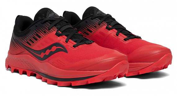 Кроссовки мужские Saucony Peregrine 10 ST Red/Black - Фото 6 большая