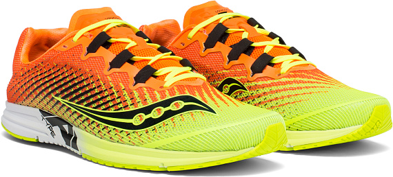 Кроссовки мужские Saucony Type A9 Citron/Orange - Фото 6 большая