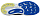Кроссовки мужские Brooks Adrenaline Gts 24 Wide Cobalt/Neo Yellow/Peacoat - Фото 4 малая