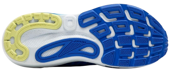 Кроссовки мужские Brooks Adrenaline Gts 24 Wide Cobalt/Neo Yellow/Peacoat - Фото 4 большая