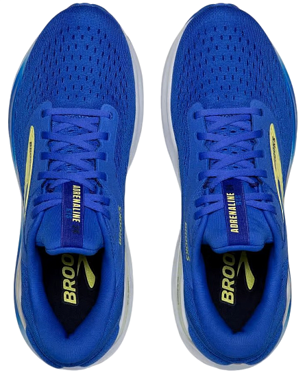 Кроссовки мужские Brooks Adrenaline Gts 24 Wide Cobalt/Neo Yellow/Peacoat - Фото 5 большая