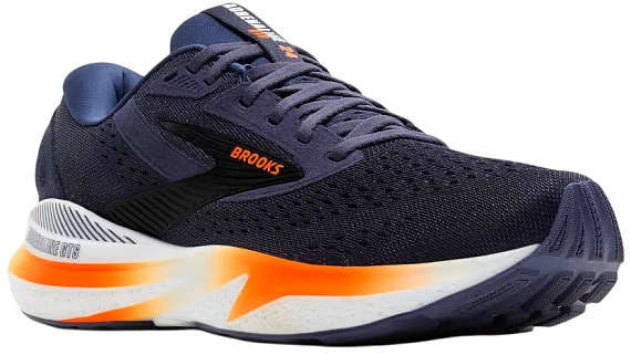 Кроссовки мужские Brooks Adrenaline Gts 24 Peacoat/Orange/White - Фото 2 большая