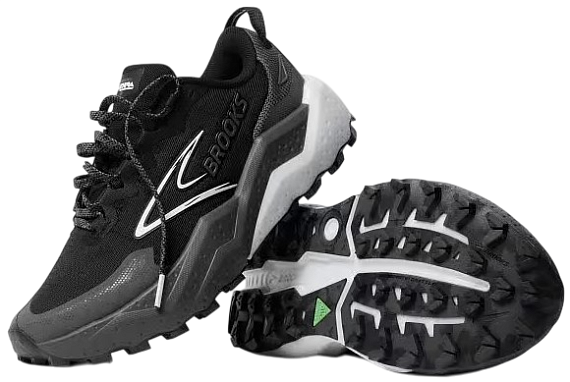 Кроссовки мужские Brooks Caldera 8 Black/Blackened Pearl/White - Фото 7 большая