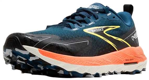 Кроссовки мужские Brooks Cascadia 18 Legion Blue/Black/Flame - Фото 2 большая