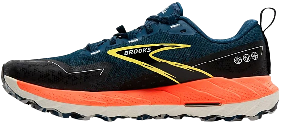 Кроссовки мужские Brooks Cascadia 18 Legion Blue/Black/Flame - Фото 5 большая