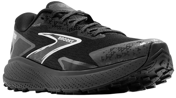 Кроссовки мужские Brooks Divide 5 Black/Ebony/White - Фото 6 большая