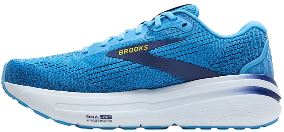 Кроссовки мужские Brooks Ghost Max 2 Bonnie Blue/Blue Ribbon/Yellow - Фото 5 большая