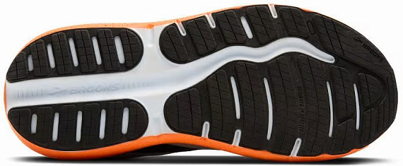 Кроссовки мужские Brooks Ghost Max 2 Oyster Mushroom/Orange/Teal - Фото 2 большая