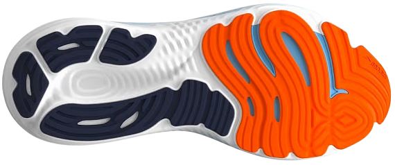 Кроссовки мужские Brooks Glycerin 22 Peacoat/Blue Ribbon/Orange - Фото 3 большая