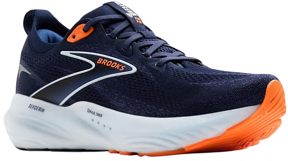 Кроссовки мужские Brooks Glycerin 22 Peacoat/Blue Ribbon/Orange - Фото 7 большая