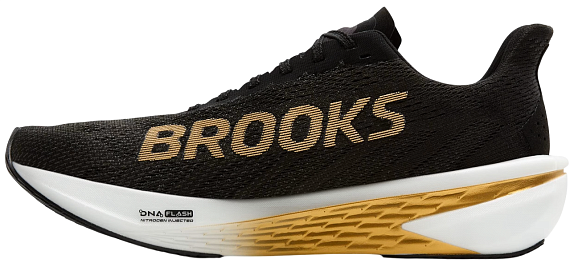 Кроссовки мужские Brooks Hyperion 2 Black/Gold/Pink - Фото 4 большая