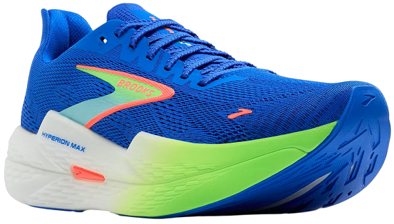 Кроссовки мужские Brooks Hyperion Max 2 Cobalt/Green Gecko/Limpett - Фото 2 большая