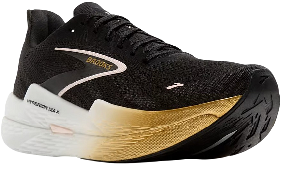 Кроссовки мужские Brooks Hyperion Max 2 Black/Gold/Pink - Фото 7 большая