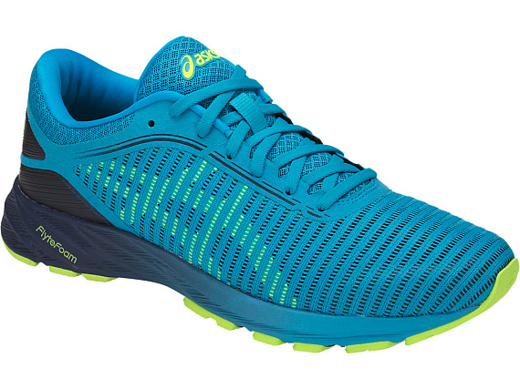 Кроссовки мужские ASICS DynaFlyte 2 Island Blue/Safety Yellow/Indigo Blue - Фото 2 большая