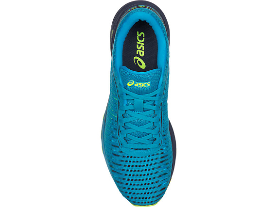 Кроссовки мужские ASICS DynaFlyte 2 Island Blue/Safety Yellow/Indigo Blue - Фото 6 большая